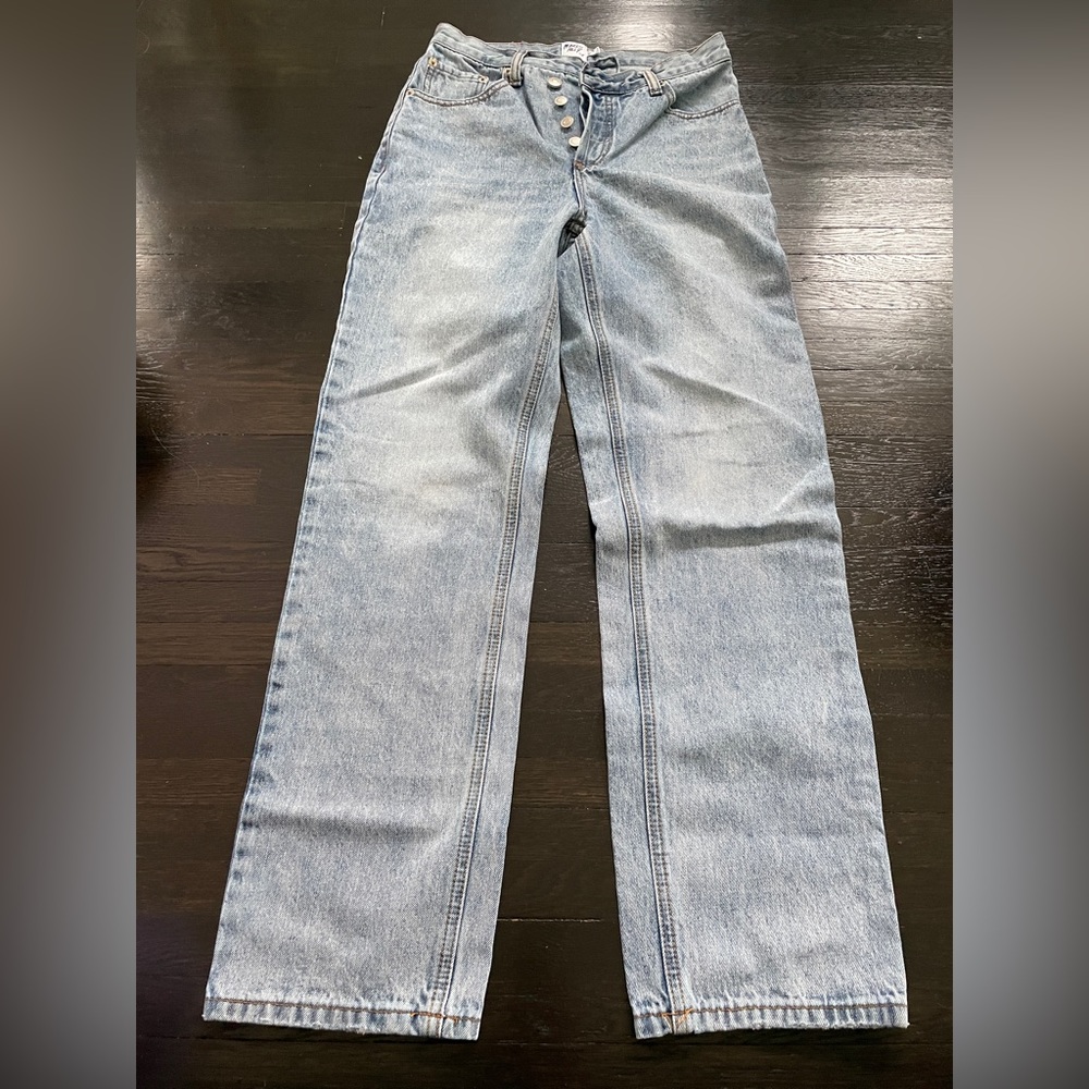 Princess Polly asymmetrical jeans